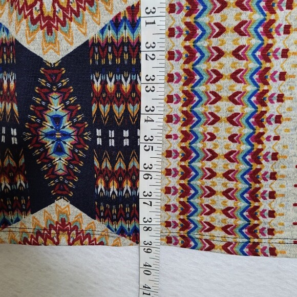 Living Doll Los Angeles Tribal Print Stretch  Maxi Skirt Size XL colorful - Picture 8 of 13